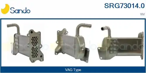 Охладител, ЕГР система SANDO SRG73014.0