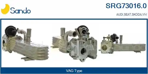 Охладител, ЕГР система SANDO SRG73016.0