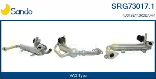 Охладител, ЕГР система SANDO SRG73017.1