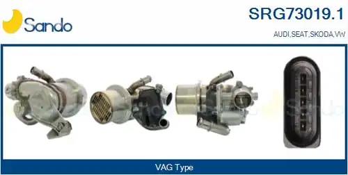 Охладител, ЕГР система SANDO SRG73019.1