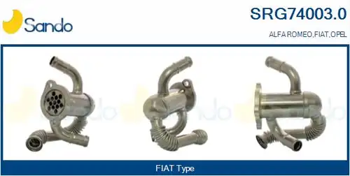 Охладител, ЕГР система SANDO SRG74003.0
