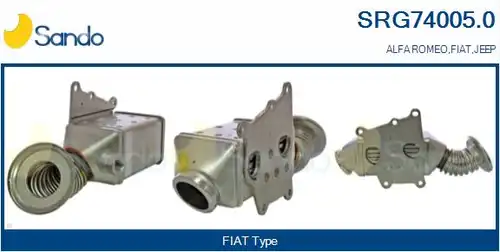 Охладител, ЕГР система SANDO SRG74005.0