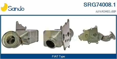 Охладител, ЕГР система SANDO SRG74008.1