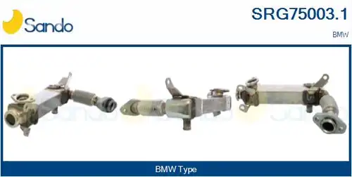 Охладител, ЕГР система SANDO SRG75003.1