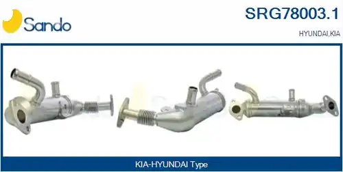 Охладител, ЕГР система SANDO SRG78003.1