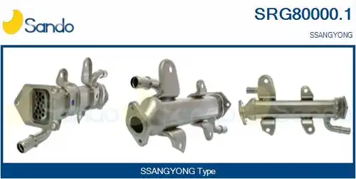 Охладител, ЕГР система SANDO SRG80000.1