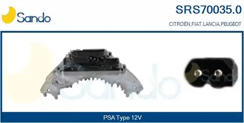 съпротивление, вентилатор за вътрешно пространство SANDO SRS70035.0