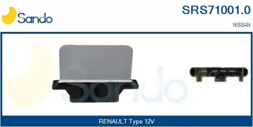 съпротивление, вентилатор за вътрешно пространство SANDO SRS71001.0