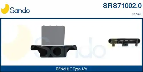 съпротивление, вентилатор за вътрешно пространство SANDO SRS71002.0