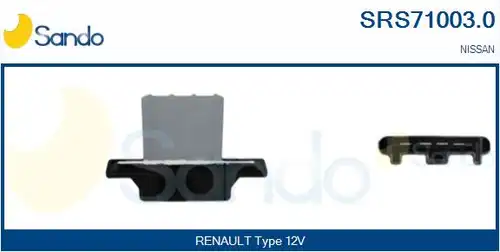 съпротивление, вентилатор за вътрешно пространство SANDO SRS71003.0