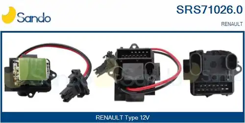 съпротивление, вентилатор за вътрешно пространство SANDO SRS71026.0