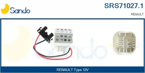 съпротивление, вентилатор за вътрешно пространство SANDO SRS71027.1