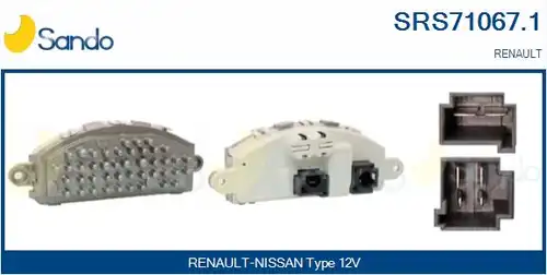 съпротивление, вентилатор за вътрешно пространство SANDO SRS71067.1