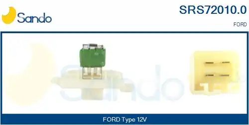 съпротивление, вентилатор за вътрешно пространство SANDO SRS72010.0