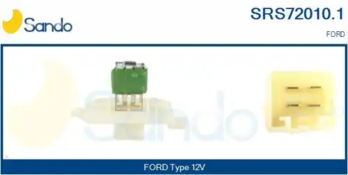 съпротивление, вентилатор за вътрешно пространство SANDO SRS72010.1