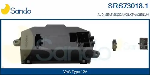 съпротивление, вентилатор за вътрешно пространство SANDO SRS73018.1