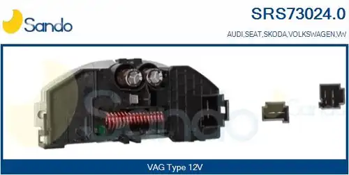 съпротивление, вентилатор за вътрешно пространство SANDO SRS73024.0