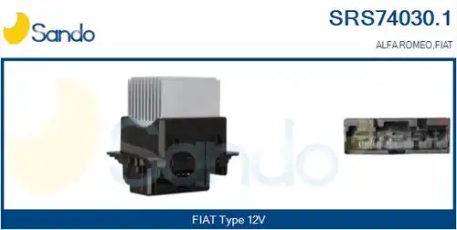 съпротивление, вентилатор за вътрешно пространство SANDO SRS74030.1