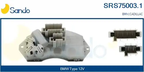 съпротивление, вентилатор за вътрешно пространство SANDO SRS75003.1