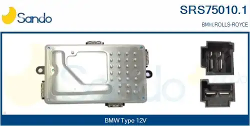 съпротивление, вентилатор за вътрешно пространство SANDO SRS75010.1