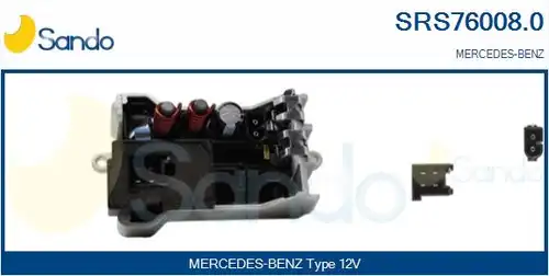 съпротивление, вентилатор за вътрешно пространство SANDO SRS76008.0