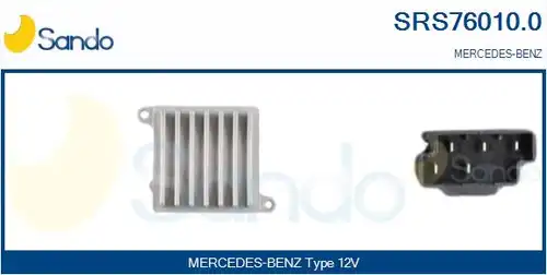 съпротивление, вентилатор за вътрешно пространство SANDO SRS76010.0