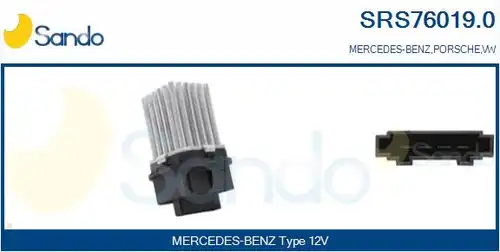 съпротивление, вентилатор за вътрешно пространство SANDO SRS76019.0