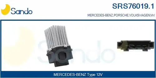 съпротивление, вентилатор за вътрешно пространство SANDO SRS76019.1