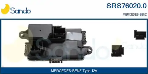 съпротивление, вентилатор за вътрешно пространство SANDO SRS76020.0