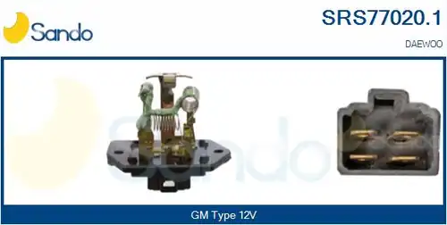 съпротивление, вентилатор за вътрешно пространство SANDO SRS77020.1