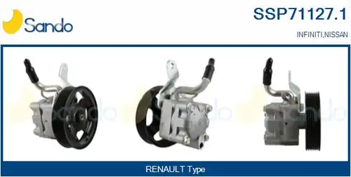 хидравлична помпа, кормилно управление SANDO SSP71127.1