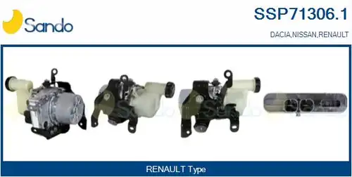 хидравлична помпа, кормилно управление SANDO SSP71306.1