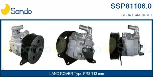 хидравлична помпа, кормилно управление SANDO SSP81106.0