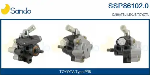 хидравлична помпа, кормилно управление SANDO SSP86102.0