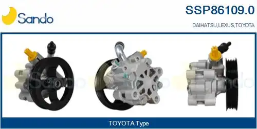 хидравлична помпа, кормилно управление SANDO SSP86109.0