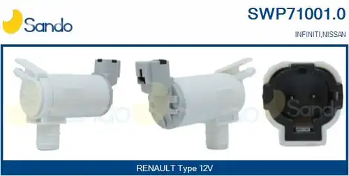 водна помпа за миещо устр., почистване на стъклата SANDO SWP71001.0