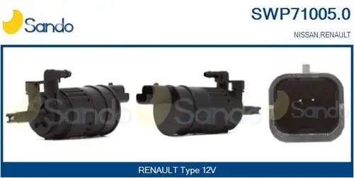 водна помпа за миещо устр., почистване на стъклата SANDO SWP71005.0