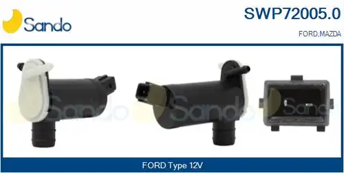 водна помпа за миещо устр., почистване на стъклата SANDO SWP72005.0