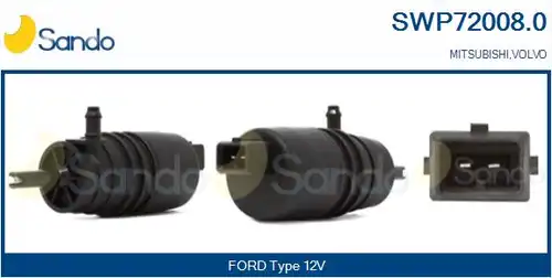 водна помпа за миещо устр., почистване на стъклата SANDO SWP72008.0