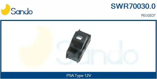 ключ(бутон), стъклоповдигане SANDO SWR70030.0