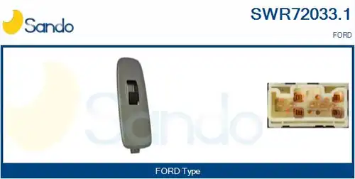 ключ(бутон), стъклоповдигане SANDO SWR72033.1