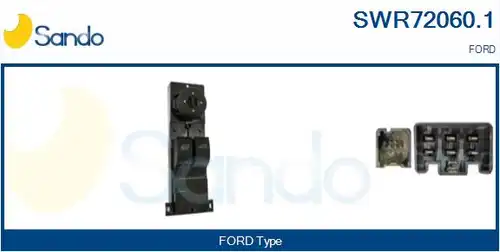 ключ(бутон), стъклоповдигане SANDO SWR72060.1