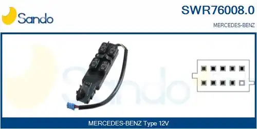 ключ(бутон), стъклоповдигане SANDO SWR76008.0