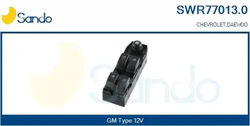 ключ(бутон), стъклоповдигане SANDO SWR77013.0