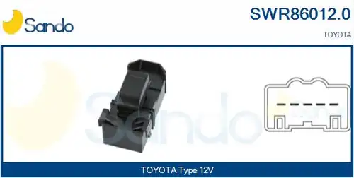 ключ(бутон), стъклоповдигане SANDO SWR86012.0