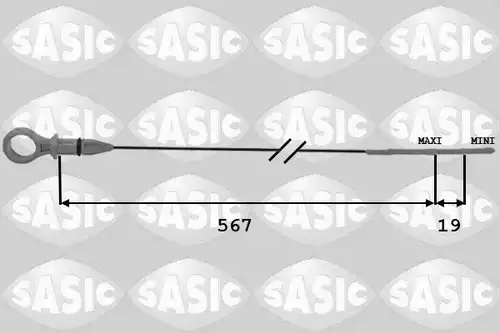 пръчка за измерване нивото на маслото SASIC 1940018