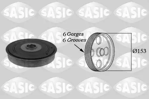 ремъчна шайба, колянов вал SASIC 2150012