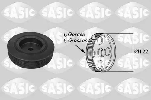 ремъчна шайба, колянов вал SASIC 2154010