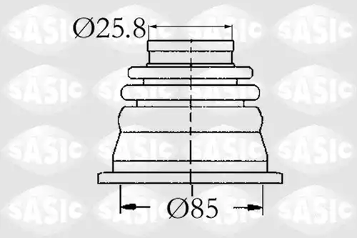 комплект маншон, полуоска SASIC 4003408