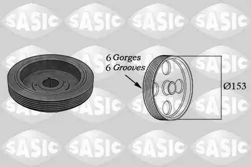 ремъчна шайба, колянов вал SASIC 5150G30